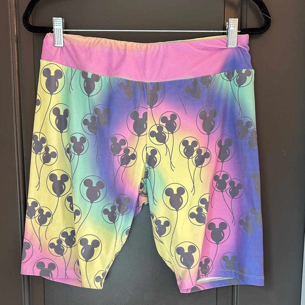 Colorful Mickey Mouse Tye Dye Biker‎ Short Large
